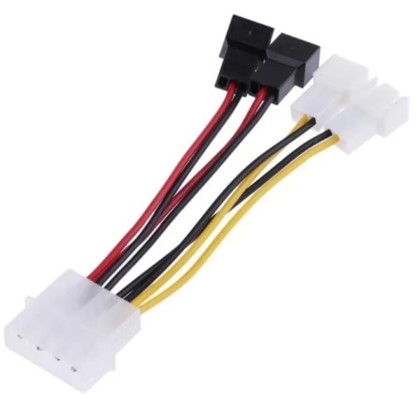 Cable Molex A 3 Pin X 4 (conecta 4 Ventiladores)