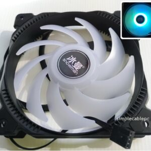 Ventilador 120 Mm Rgb Fijo Led - Fan Cooler 120 Mm - 4 Pin