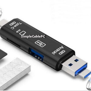 Lector Memoria Micro Sd - Tipo C- Micro Usb - Otg