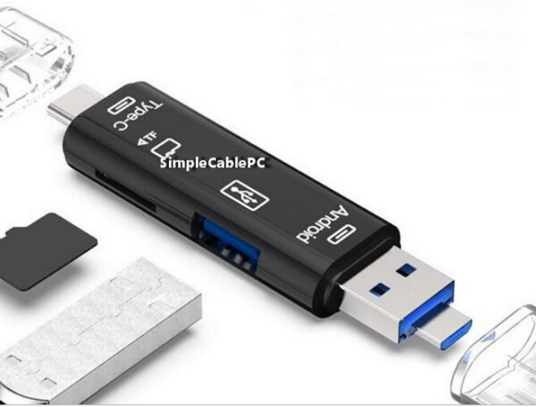 Lector Memoria Micro Sd - Tipo C- Micro Usb - Otg