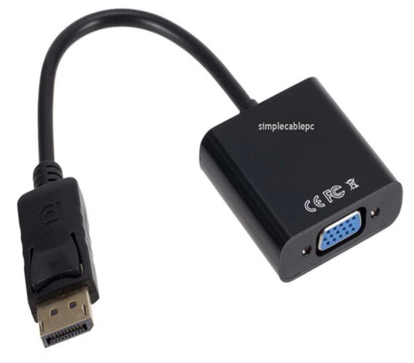 Cable Displayport A Vga / Adaptador Display Port A Vga
