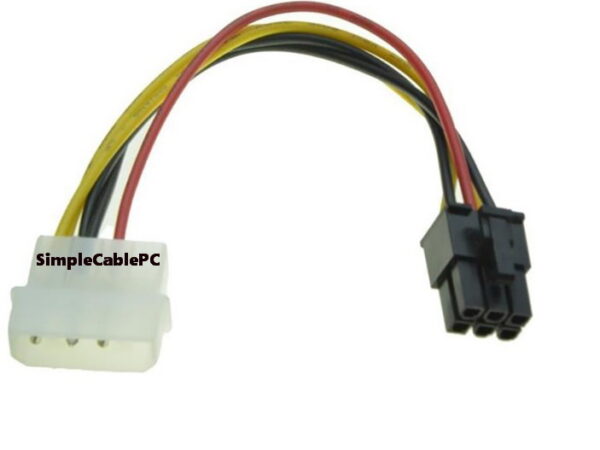 Cable Molex a 6 Pin Tarjeta Grafica