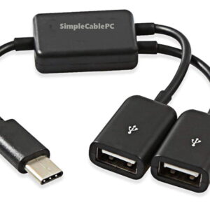Hub Usb Tipo C - Otg Tipo C - a 2 Puertos Usb