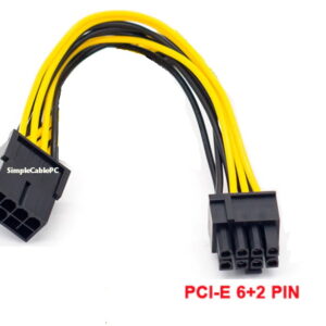 Cable Extensor Pcie 8 Pin A 8 Pin -6 Pin (6+2) Tarjeta Video