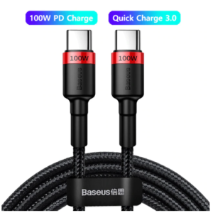 Cable Usb Tipo C a Tipo C - Carga Rápida Pd 100w Basseus 2m