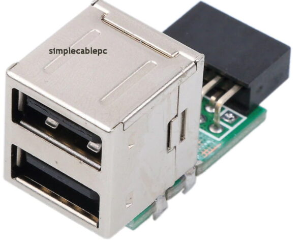 Adaptador Usb Interno Motherboard 9 Pines A Usb 2.0
