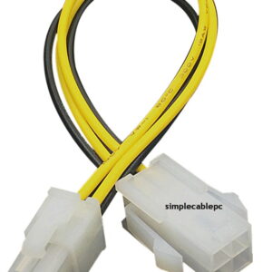 Cable Extensor 4 Pin Cpu Atx 12v Alimentación Macho a Hembra