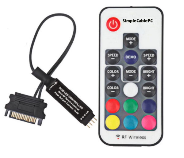 Controlador Rgb Sata Control Remoto - 4 Pin 12 V Cinta Led