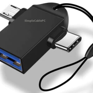 Adaptador  Usb 3.0  A Otg Tipo C Y Micro Usb Convertidor