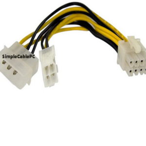 Cable Atx 4 Pin Y Molex A 8 Pin Eps 12v Para Motherboard Cpu