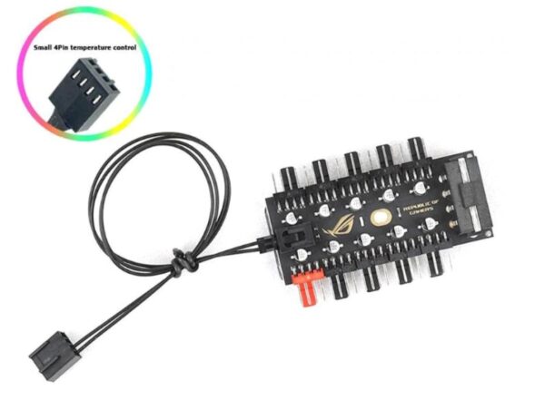 Hub Ventilador Molex a 4 Pin / 3 Pin- Pwm Para P- 10 Vias - Image 3