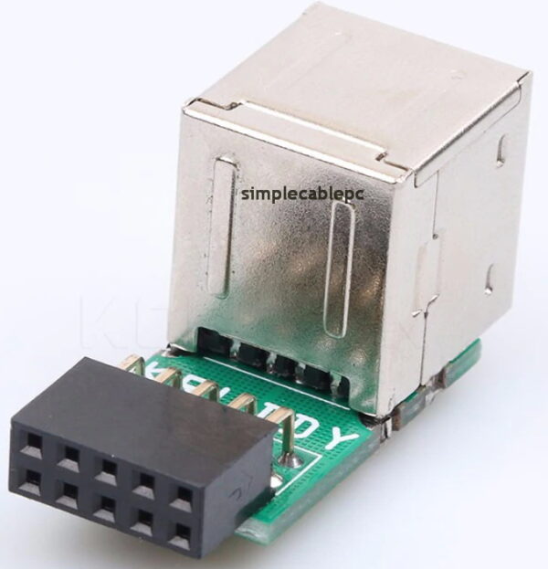Adaptador Usb Interno Motherboard 9 Pines A Usb 2.0 - Image 2