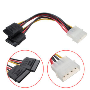 Cable Molex A Sata - Añade 2 Puertos Sata Adicionales