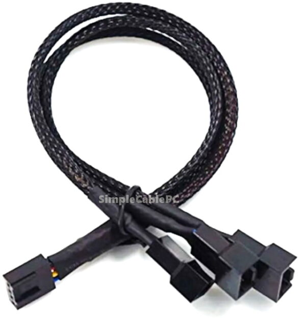 Cable Pwm 4 Pines, Splitter Cooler Para 3 Ventilador 3-4pin