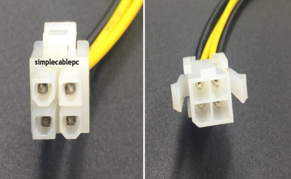 Cable Extensor 4 Pin Cpu Atx 12v Alimentación Macho a Hembra - Image 2