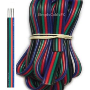 Cable Rgb 4 Hilos 4 Pines Cinta Led X 1 Metro Extensión