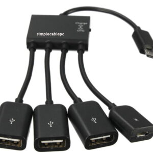 Cable Micro Usb Otg - Adaptador Hub Tableta y Celular