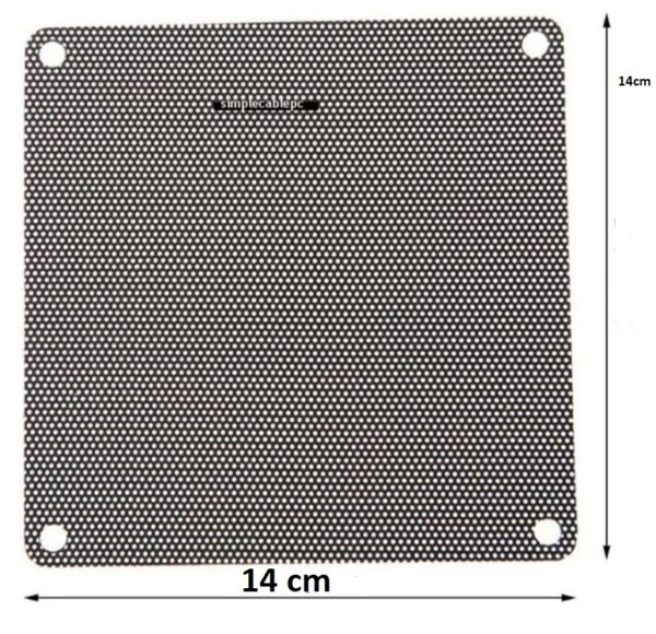Filtro Pc Malla Antipolvo 140mm Computador Pc- Ventilador X5