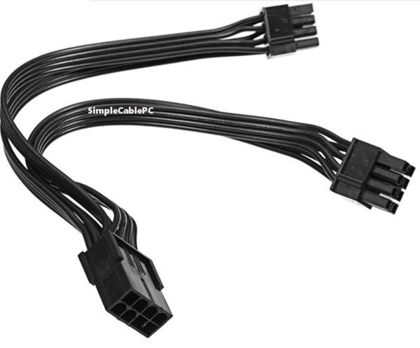 Cable 8 Pines Hembra a 2x 6+2 Tarjetas Video Grafica - Image 2