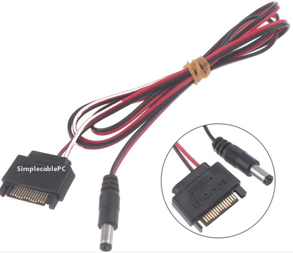 Cable Sata A 5.5 Mm Conector Dc 5525 Energia Rgb Controlador - Image 3