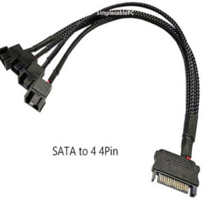 Cable Sata A 3 Pines - 4 Pines Ventilador 4 Vias Para Pc
