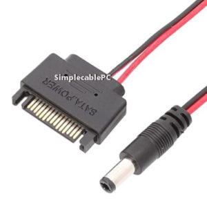 Cable Sata A 5.5 Mm Conector Dc 5525 Energia Rgb Controlador