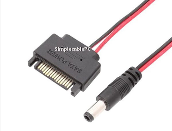 Cable Sata A 5.5 Mm Conector Dc 5525 Energia Rgb Controlador