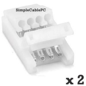 Conector Rgb Presion Para Cinta Led 4 Pines 5050 3528