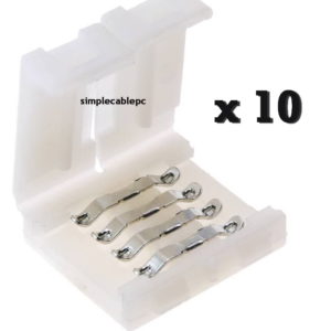 Conector Rgb 4 Pines Presión 10mm Para Tira Led 5050 -3528