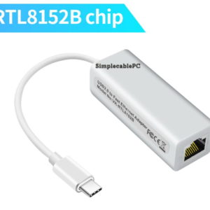 Tarjeta De Red Usb Tipo C Rj45 Rtl8152b Windows Mac