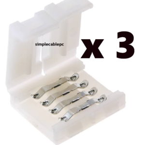 Conector Rgb 4 Pines Presión 10mm Para Tira Led 5050 -3528