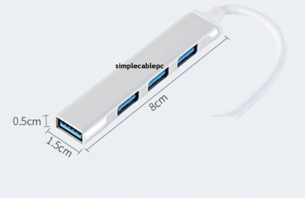 Hub Usb 3.0 - 4 Puertos Compatible Windows Mac Multipuertos - Image 2