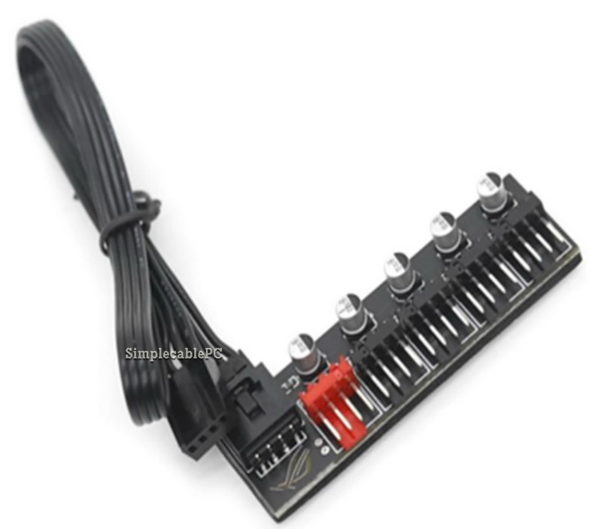 Hub Ventilador 3 Pines 4 Pines- Pwm 5 Vias Para Pc