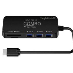 Hub Usb Tipo C Usb 3.0 Micro Sd Multipuertos Windows, Mac Os