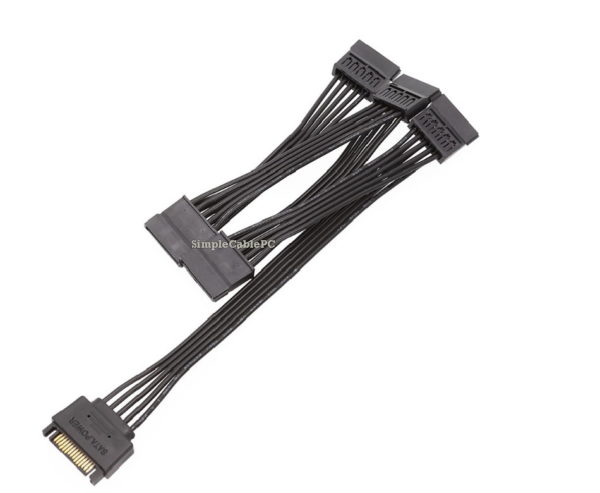 Cable Multiplicador Sata X 5 - Splitter cable energia - Image 3