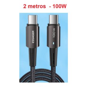 Cable Usb Tipo C Carga Rápida Pd 100w Macbook Samsung Xiaomi