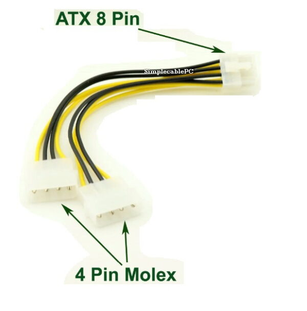 Cable Molex A 8 Pines Eps Motherboard Cpu