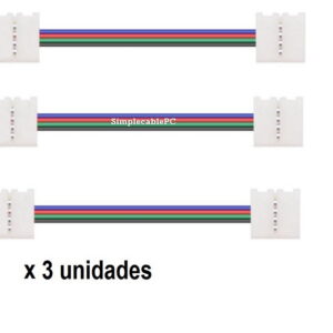 Conector Cable Rgb 4 Pin - Union Cinta Led Sin Soldadura