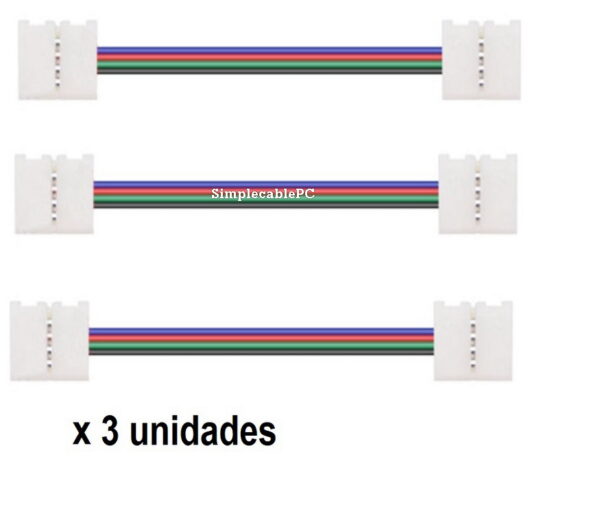 Conector Cable Rgb 4 Pin - Union Cinta Led Sin Soldadura