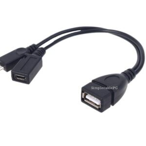 Adaptador Cable Usb Otg Micro Usb Firestick Tablet Celular